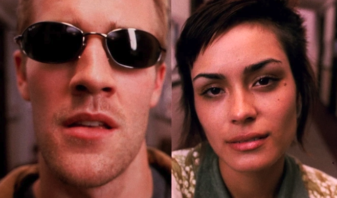 A perfect use of split screen for the meet cute of Sean and Lauren. The split screen suggests that while these characters think they are making a connection, they might be more disconnected than they think. 